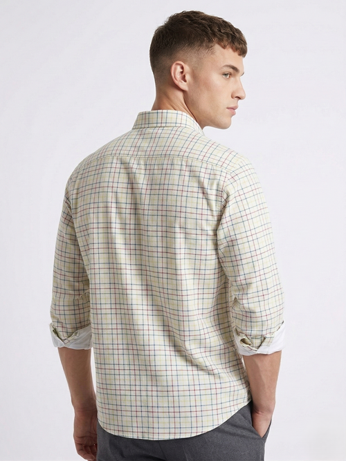 White Grid Check Shirt
