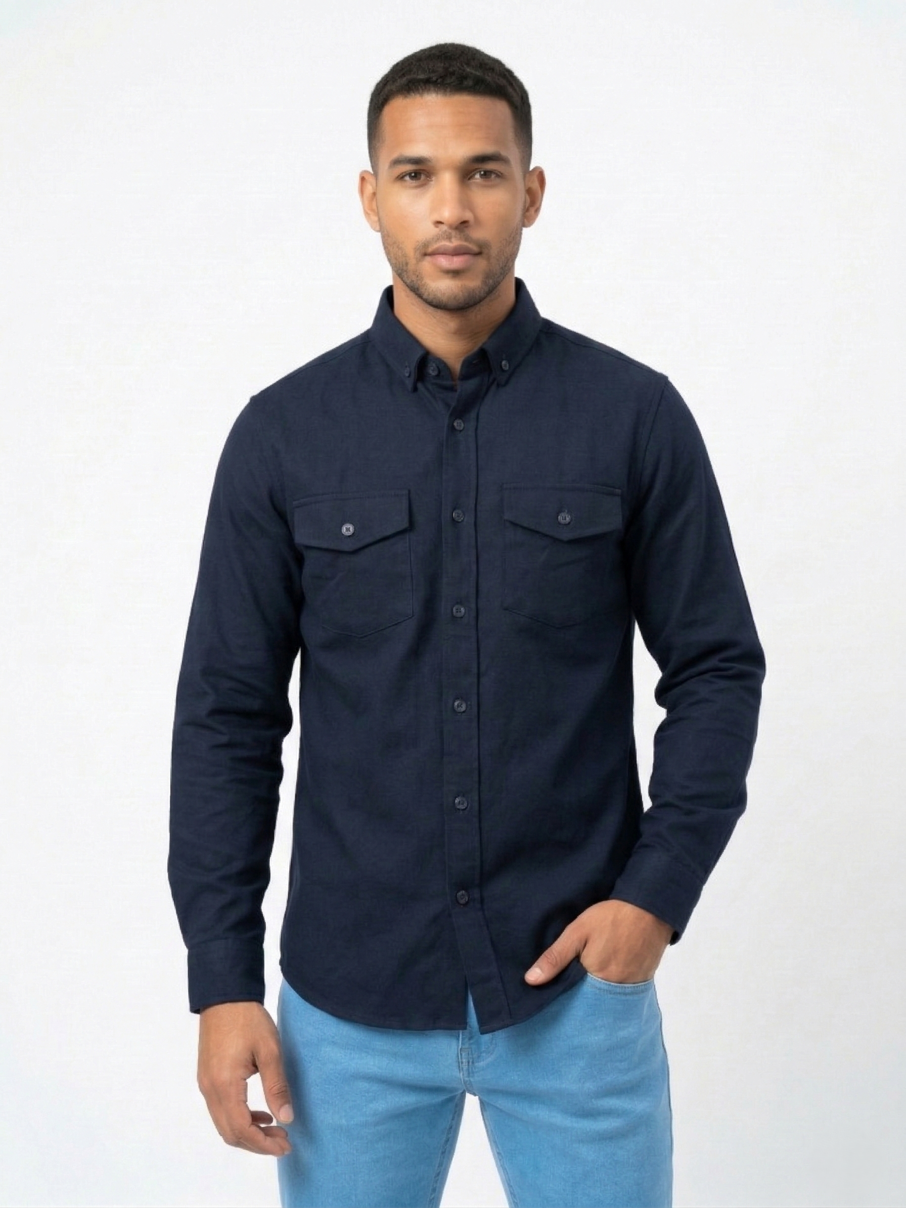 Double Pocket Denim Shirt