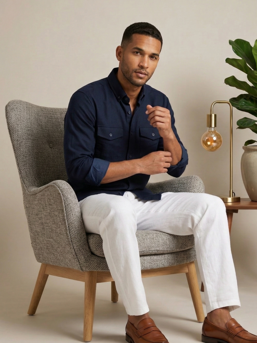 Double Pocket Denim Shirt