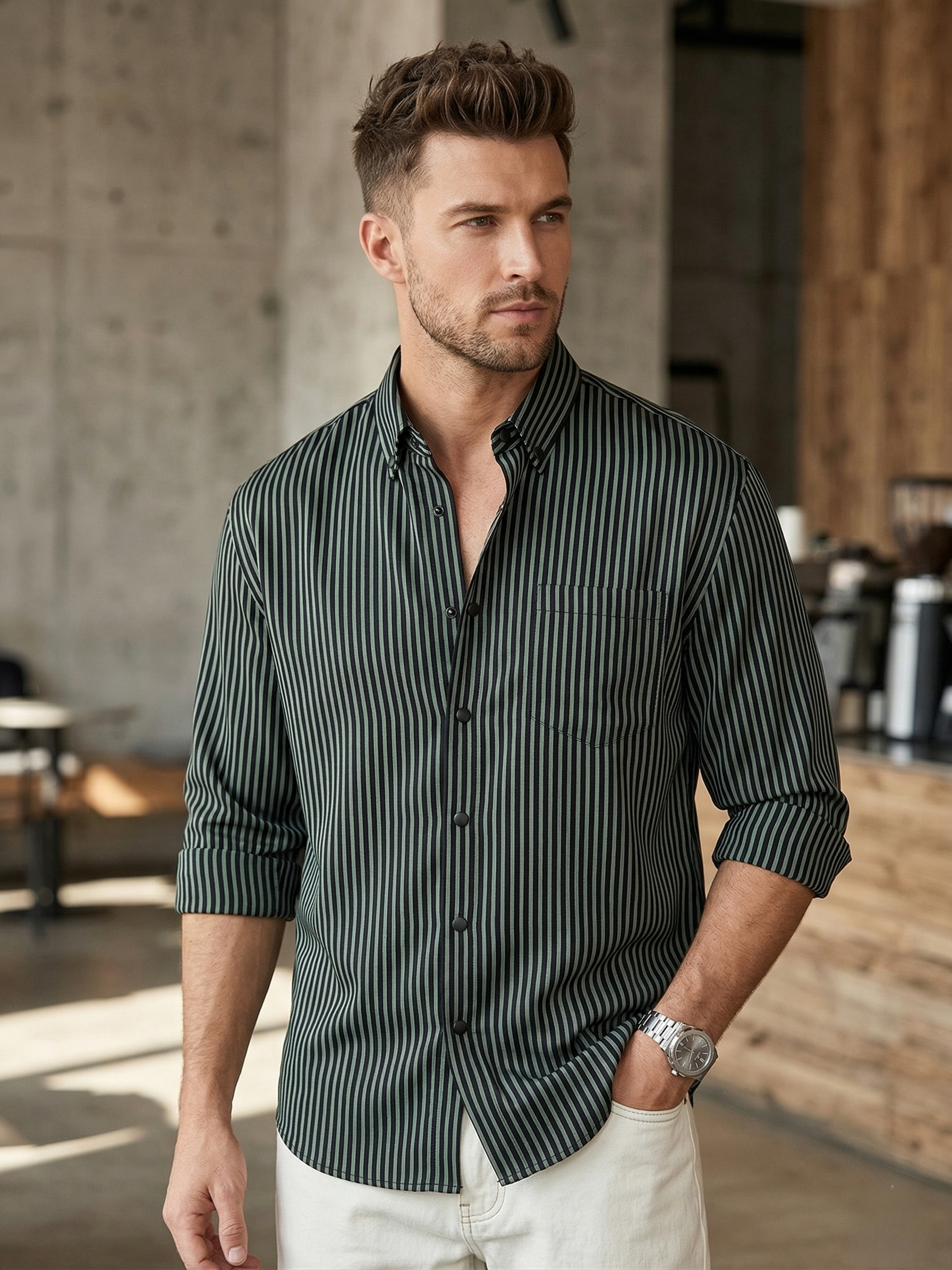 Regular Fit Striped Shirt