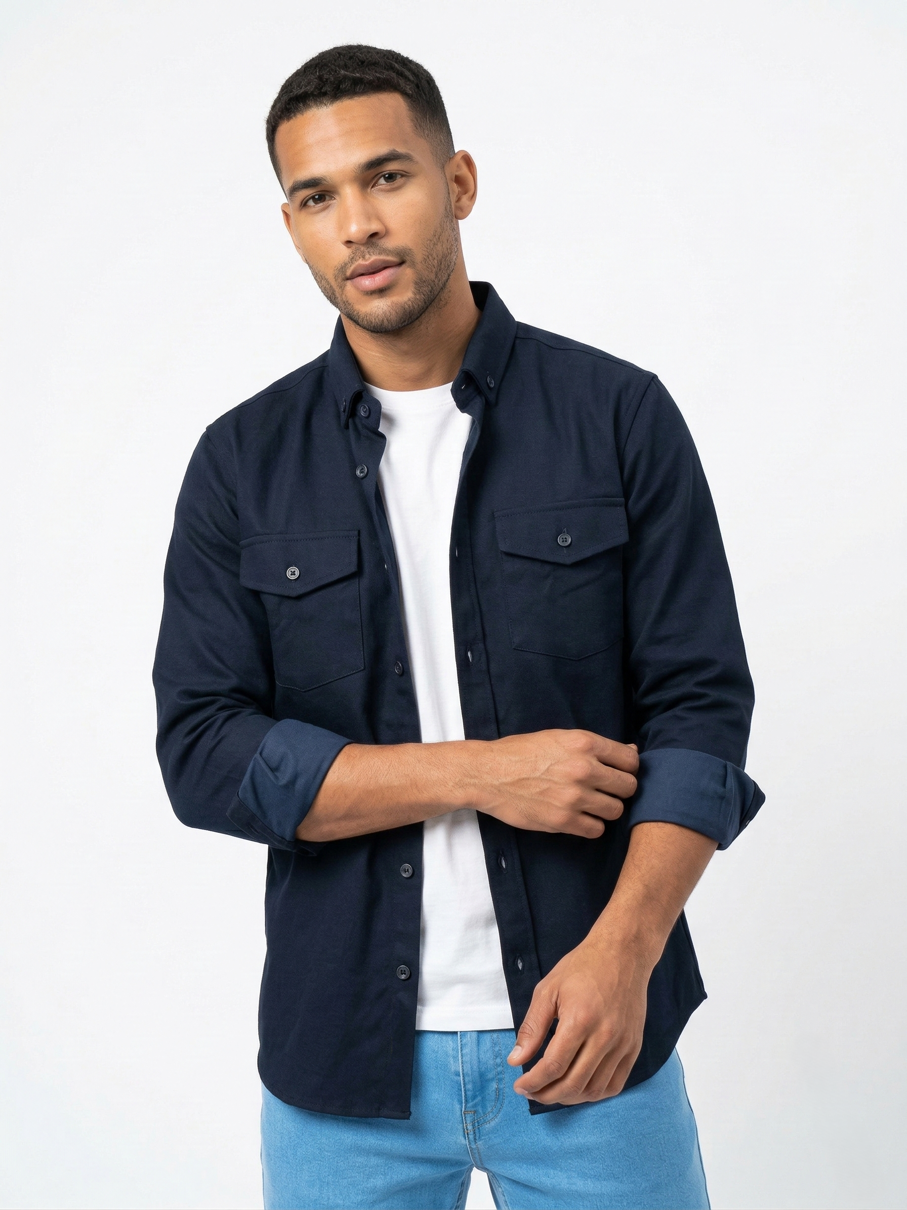 Double Pocket Denim Shirt