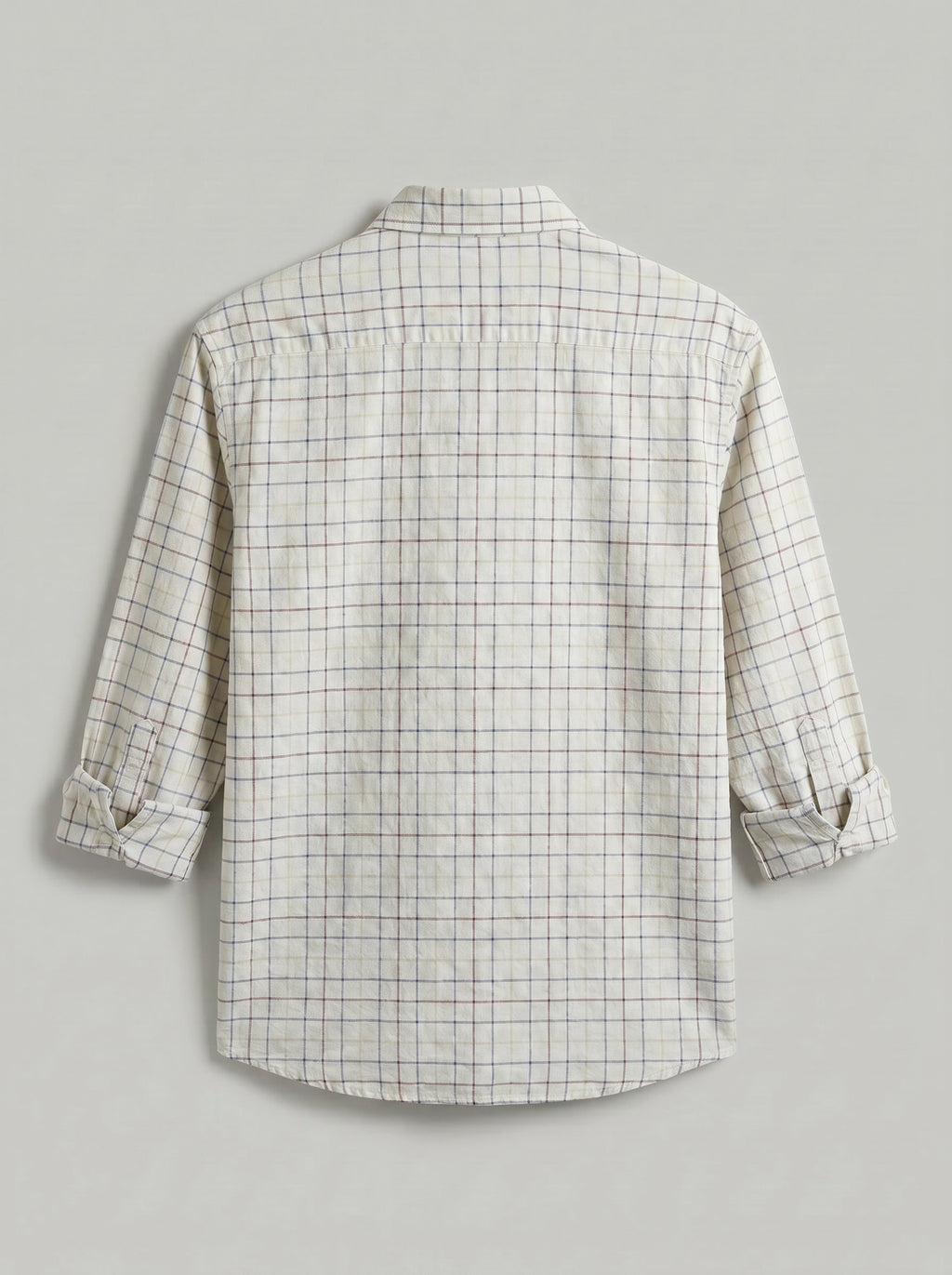 White Grid Check Shirt