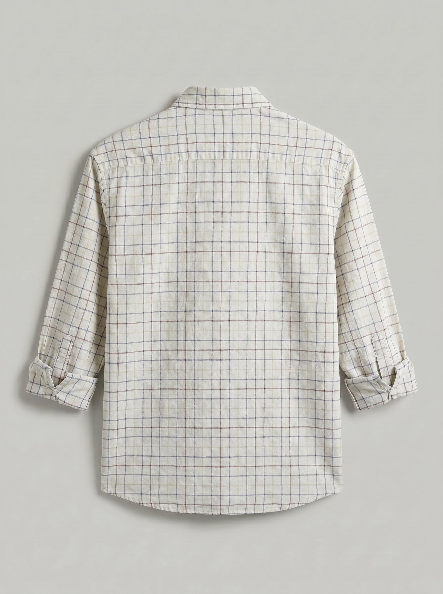 White Grid Check Shirt