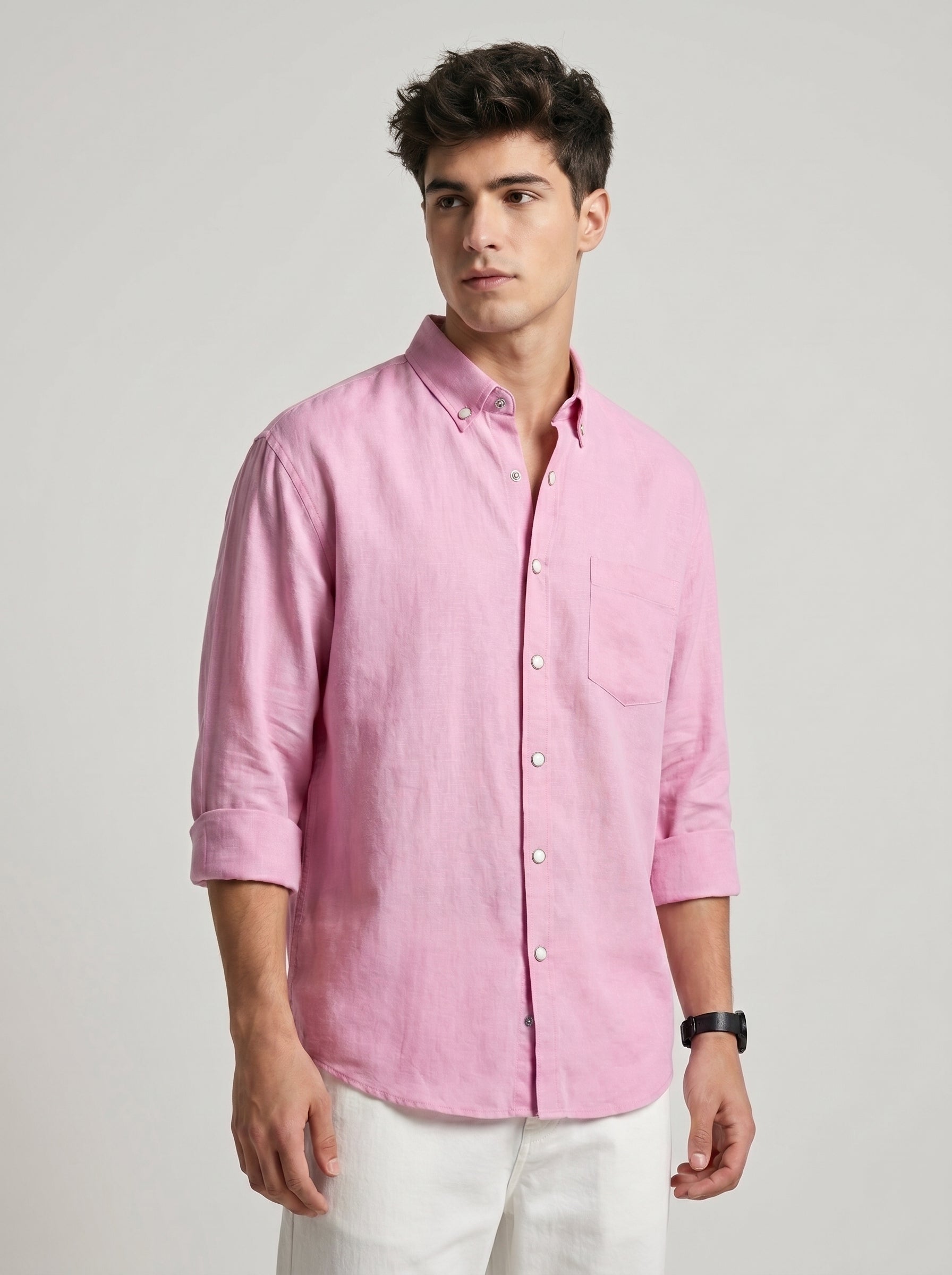 Regular Fit Solid Shirt