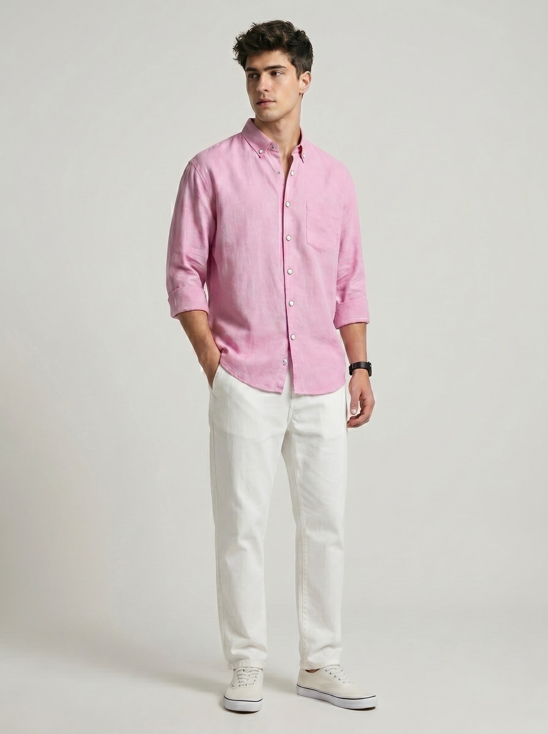 Regular Fit Solid Shirt