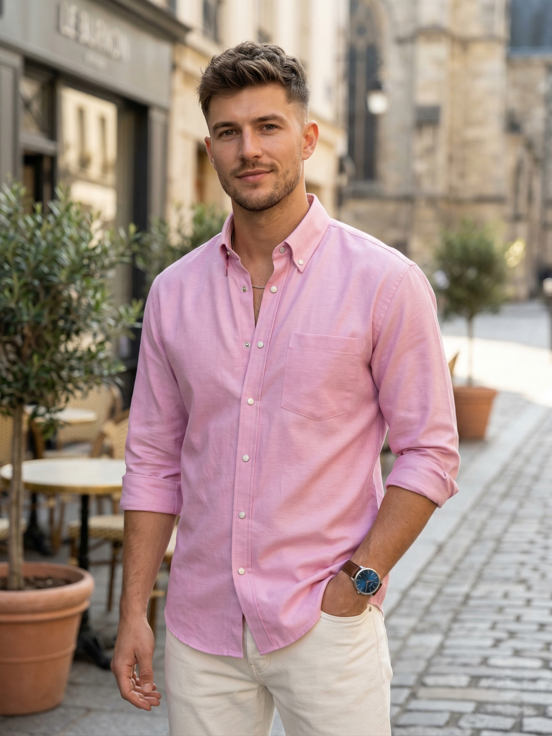 Regular Fit Solid Shirt