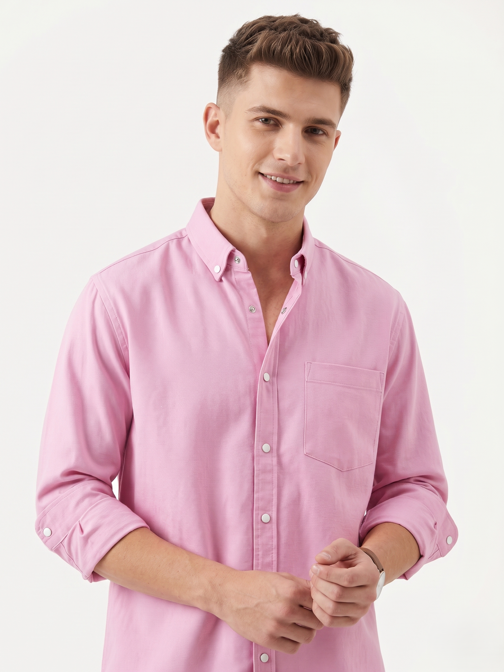 Regular Fit Solid Shirt