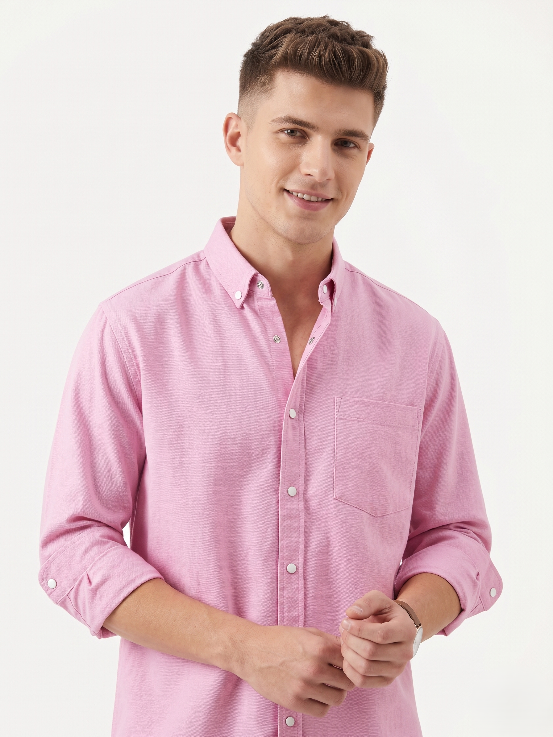 Regular Fit Solid Shirt